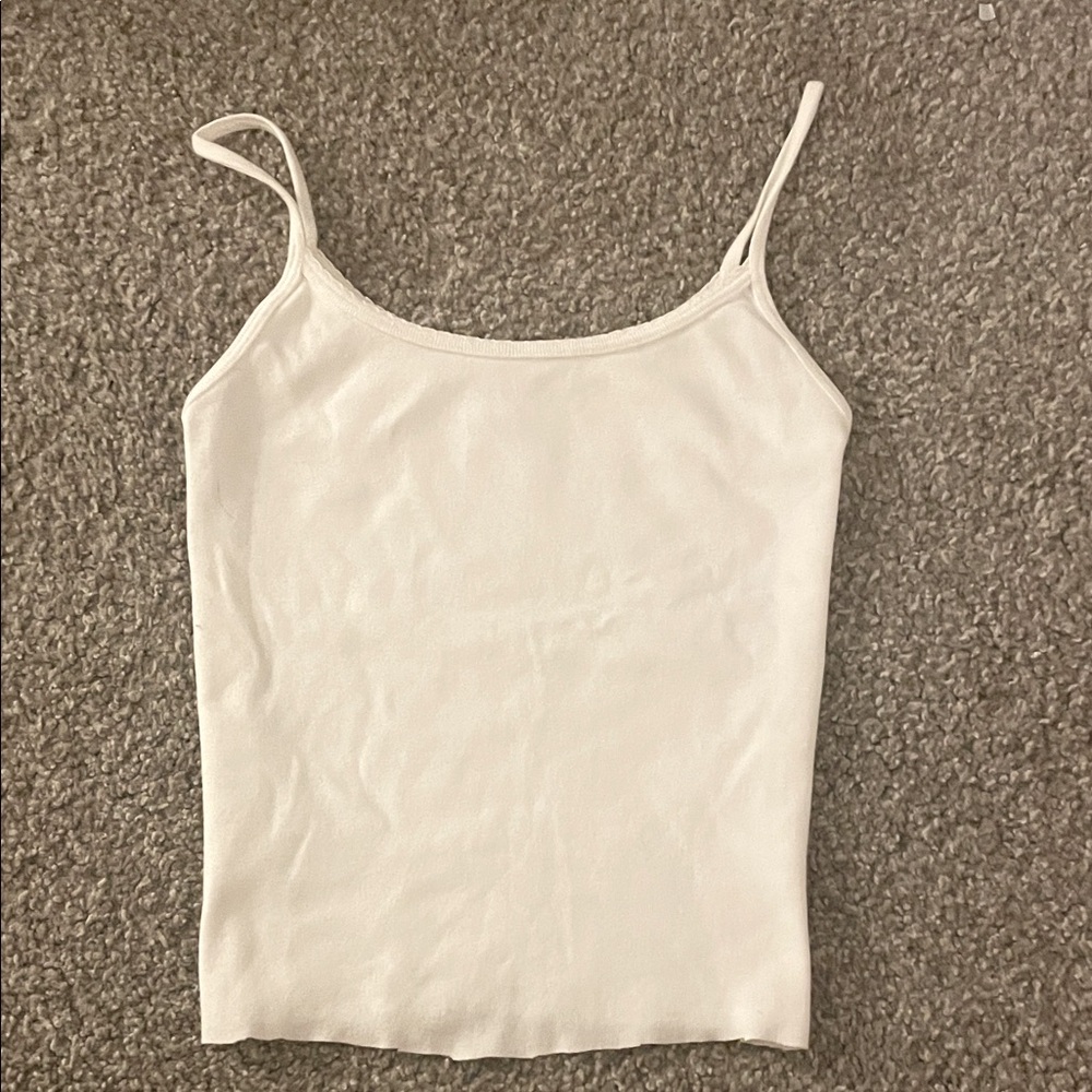 Brandy Melville/John Galt white basic tank top cami